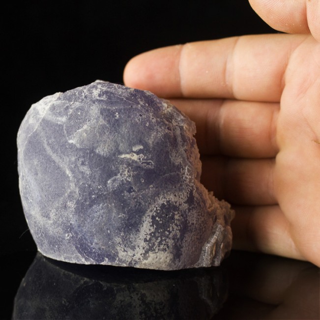 3.7" Robust BlueViolet BALL FLUORITE Unusual Crystal Habit Wushan China for sale