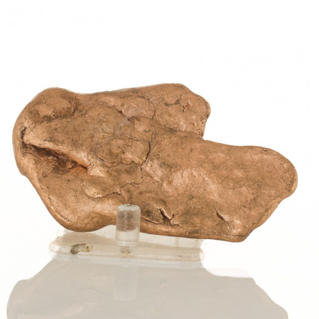 3.8" 9 oz Lustrous Gleaming Polished Red Orange COPPER NUGGET Michigan for sale