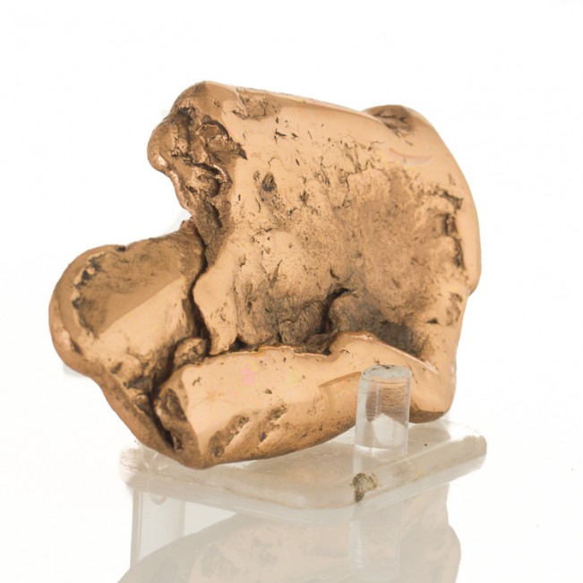 3.8" 9 oz Lustrous Gleaming Polished Red Orange COPPER NUGGET Michigan for sale