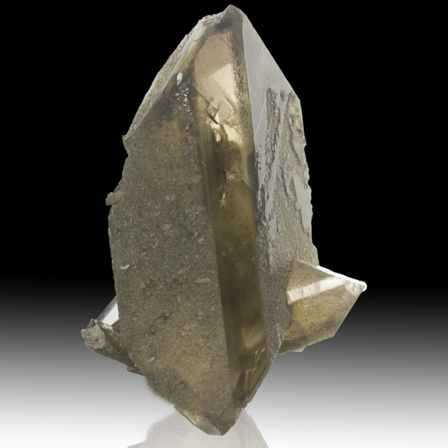 3.9" ExtraSharp DoubleTerminated Gemmy BARITE CRYSTAL Linwood Mine Iowa for sale