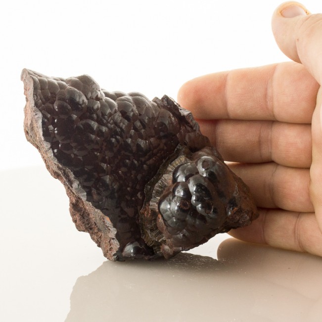 4.8" BriteShiny HEMATITE Bubbly Botryoidal Kidney Ore Formation Morocco for sale