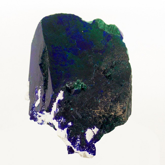 1.1" Mirror Face AZURITE Sharp Terminated Crystal w-Malachite Milpillas for sale