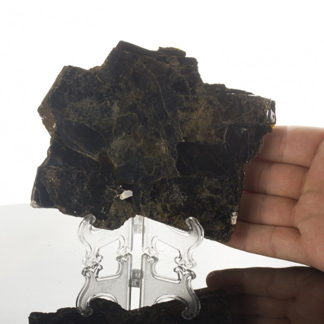 5.5" Jet Black Book of Iron-Rich BIOTITE MICA Crystals Bear Lake Canada for sale