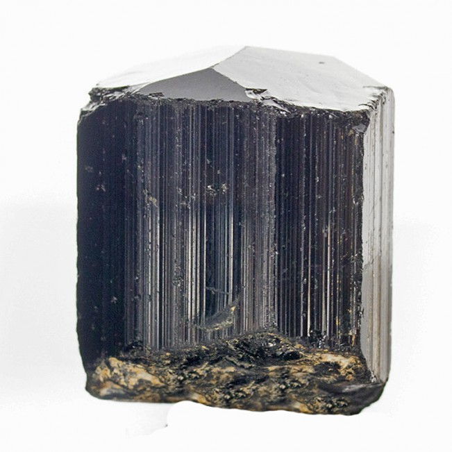 1.7" Black SCHORL TOURMALINE Terminated Crystal Brazil Old Collection for sale