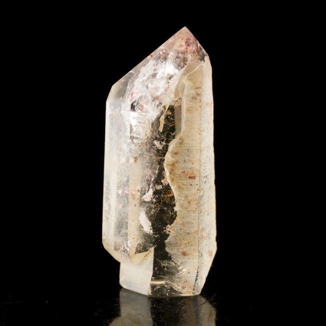 1.8" CONFETTI QUARTZ with BrightRed Lepidocrosite Inclusions Madagascar for sale