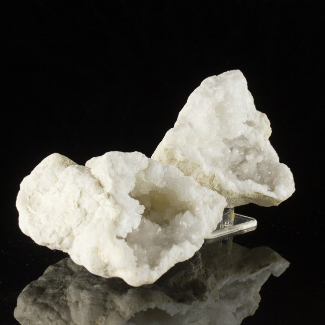 5.2" Split GEODE Both Halves Lined w/Twinkling Quartz Crystals Morocco for sale