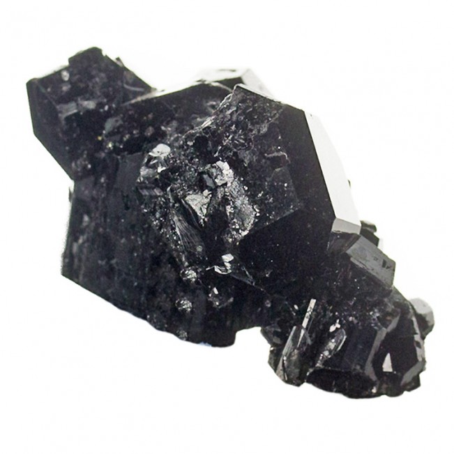 2.2" Mirror Bright WetLook Jet Black SCHORL TOURMALINE Crystals Namibia for sale