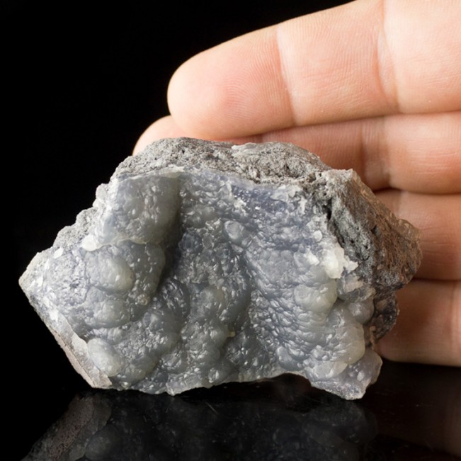 3" PurpleGray SMITHSONITE Botryoidal Crystals Superb Waxy Luster Mexico for sale