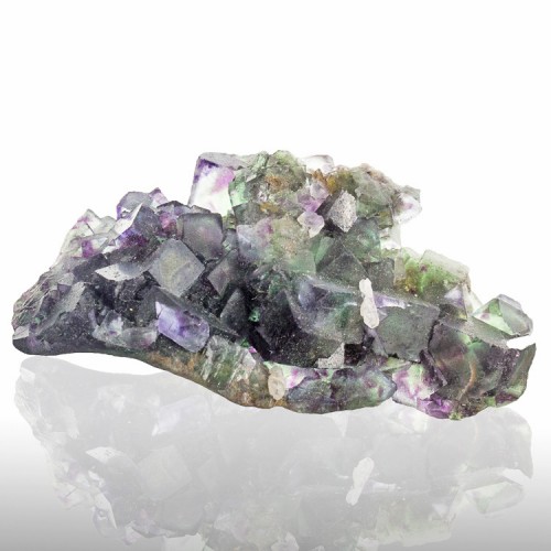 3.3" Glassy Gem Green FLUORITE Crystals w-Pur...