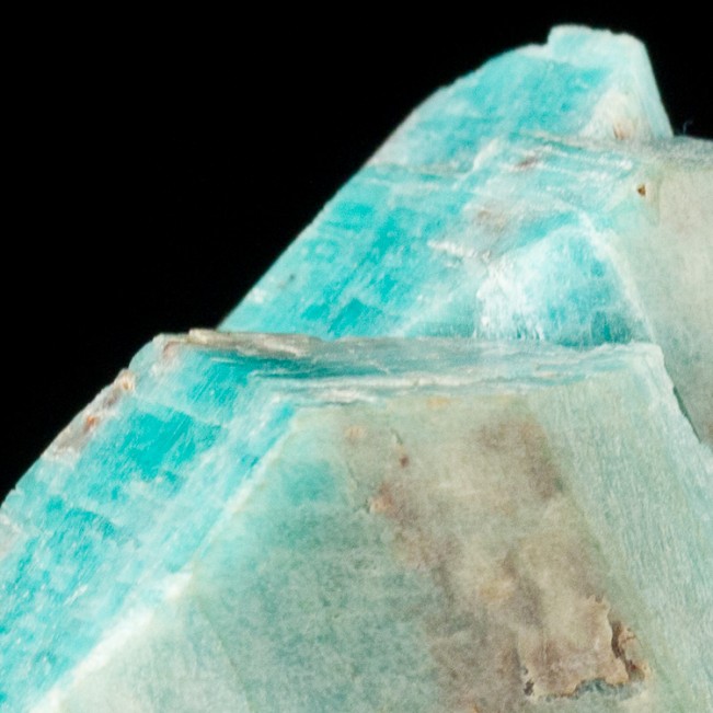 1.8" Terminated Twin AMAZONITE Crystals Vivid Turquoise Blue Colorado for sale