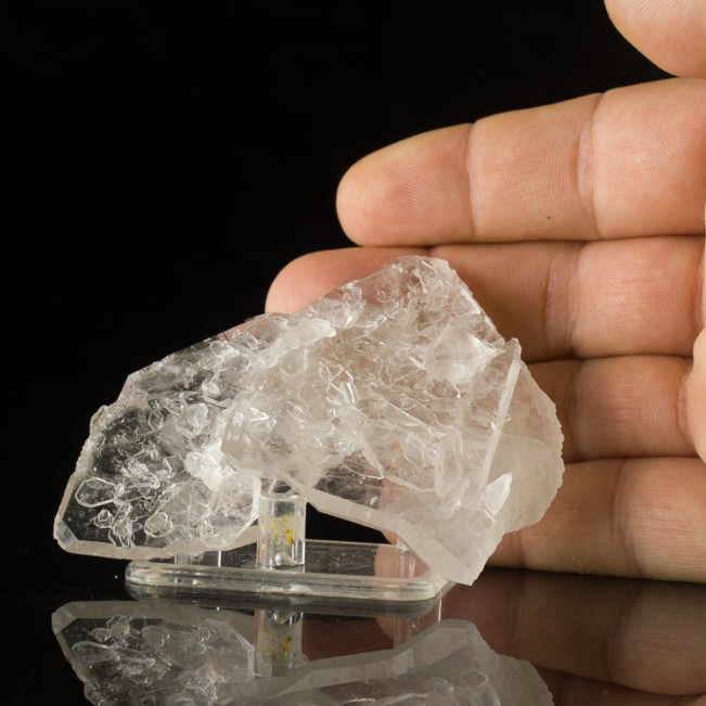 3.3" TABULAR QUARTZ Flat 2Sided Crystal +Dozens of Small Tabbies Brazil for sale