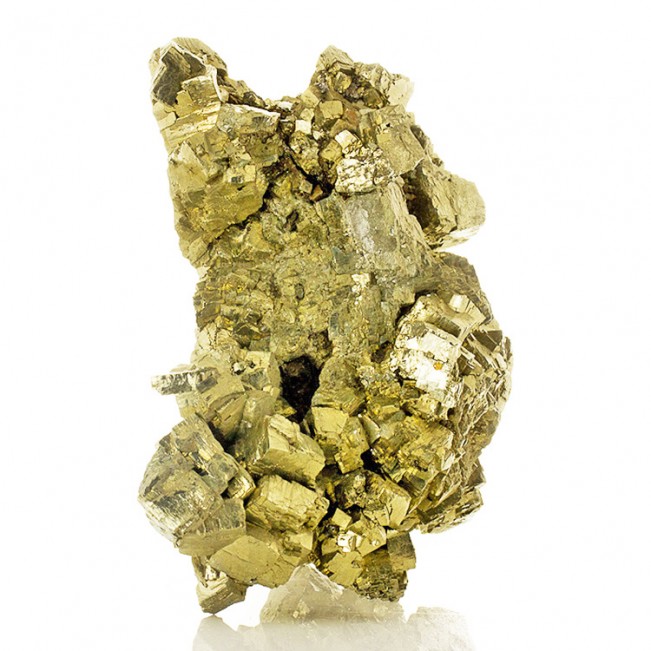 5.5" PYRITE Gleaming Brassy Gold Crystals Urals Russia Old Collection for sale