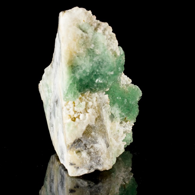 3.4" Bright LimeGreen Mounds of FLUORITE Crystals on Milky Quartz China for sale