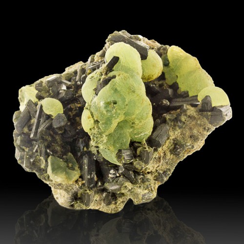 3.6" Botryoidal Lawn Green PREHNITE Crystal B...