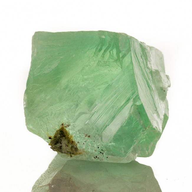 2.4" Vivid NeonGreen Gemmy Clear FLUORITE Crystal Cleavage South Africa for sale