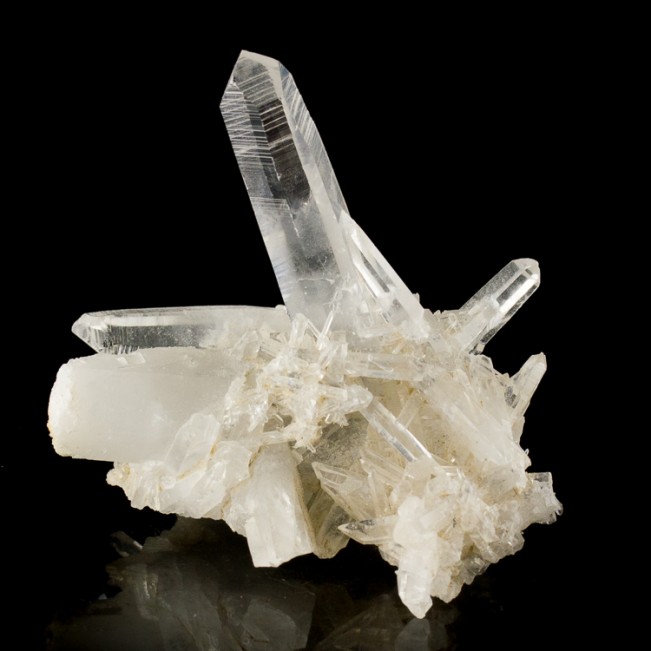 3.6" Intricate Multi-Crystal Cluster Clear TIBETAN QUARTZ Himalaya Mtns for sale
