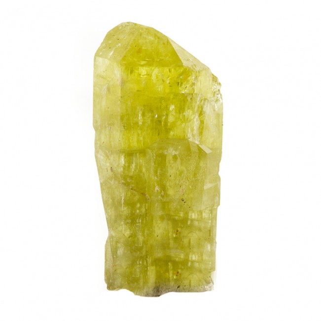 1.4" Gemmy Lustrous Yellow APATITE Crystal Superb Termination Morocco for sale