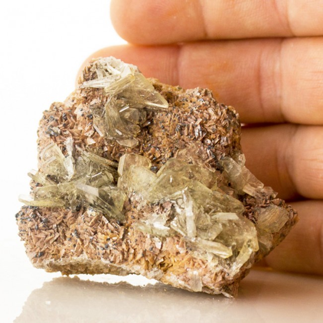 2.7" Sharp Transparent WaterClear Bladed BARITE Crystals No Damage Peru for sale