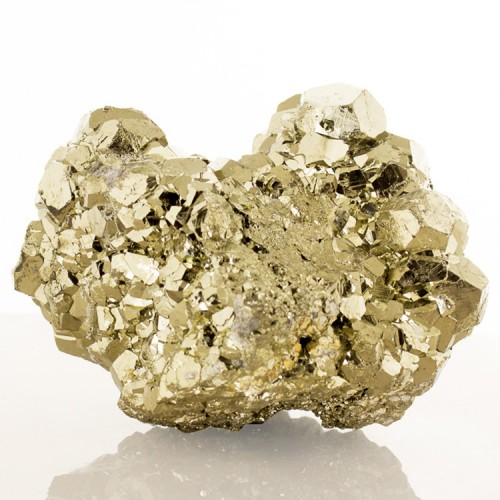 4.4" ShinyMetallic BrassGolden Pyritohedral G...