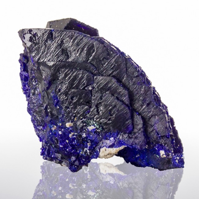1.2" Glossy DarkBlue AZURITE CRYSTAL Sharp Terminated Milpillas Mexico for sale 