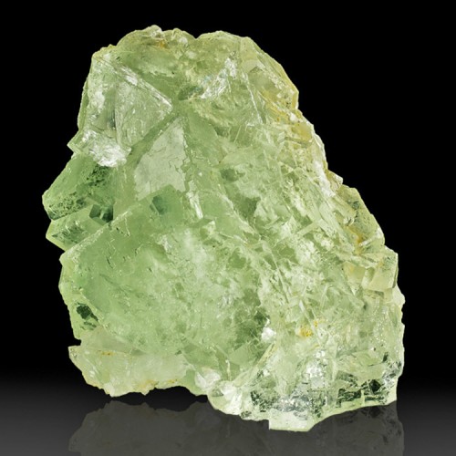 4.2" SeeThru Light Green FLUORITE Lustrous Cu...