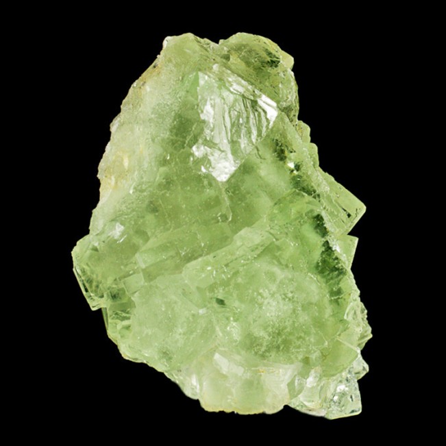 4.2" SeeThru Light Green FLUORITE Lustrous Cubic Crystals to 1.8" China for sale