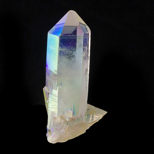 3.5" Terminated OPAL AURA QUARTZ Crystal Opal-Like Rainbow Iridescence for sale