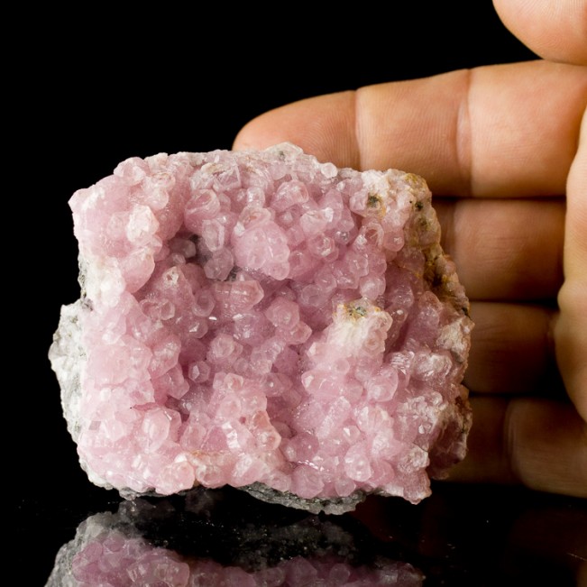 3.2" Neon Cotton Candy Pink COBALTOAN CALCITE Sparkly Crystals Morocco for sale