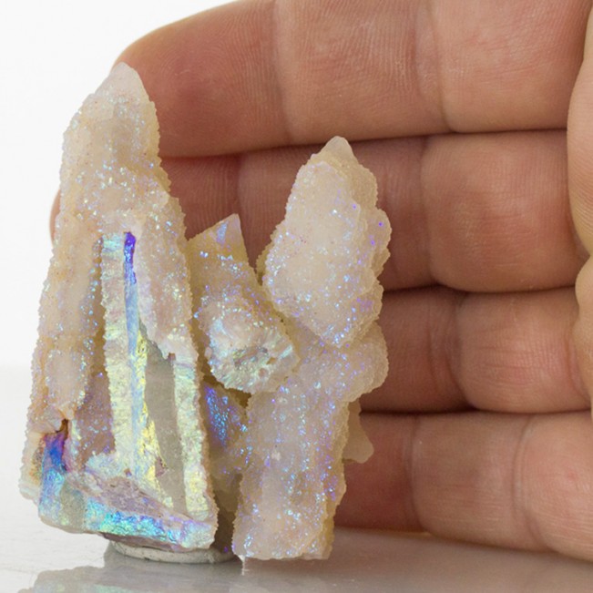 2.4" Bright Twinkling RAINBOW SPIRIT QUARTZ Sharp Crystals South Africa for sale