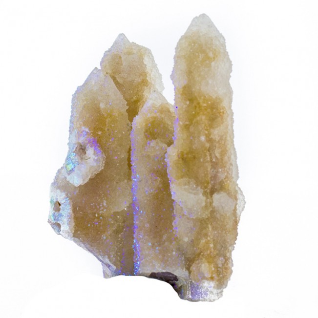 2.4" Bright Twinkling RAINBOW SPIRIT QUARTZ Sharp Crystals South Africa for sale