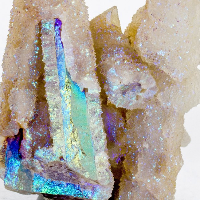 2.4" Bright Twinkling RAINBOW SPIRIT QUARTZ Sharp Crystals South Africa for sale