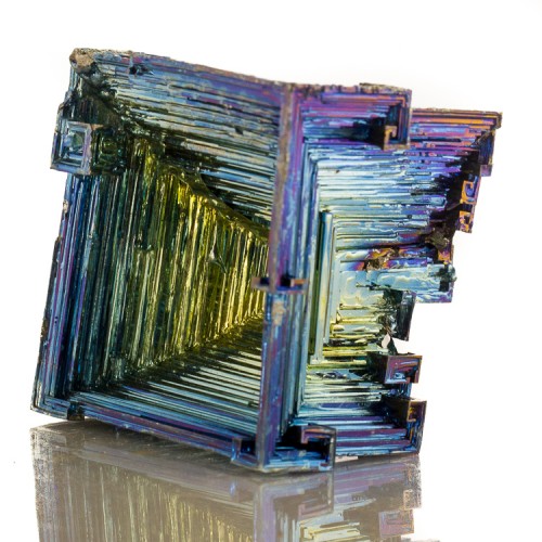 2.8" Hoppered BISMUTH Crystals Shiny Metallic...