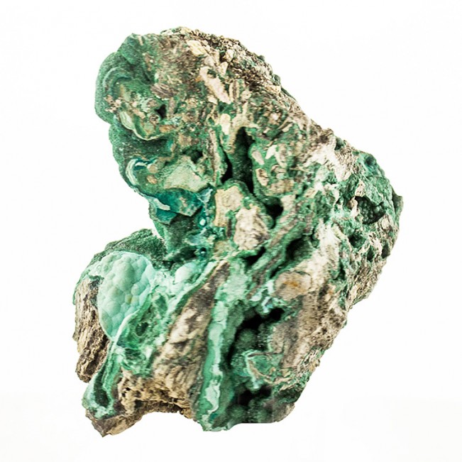 3.7" Sparkly Twinkly Green Botryoidal MALACHITE with CHRYSOOCOLLA Congo for sale