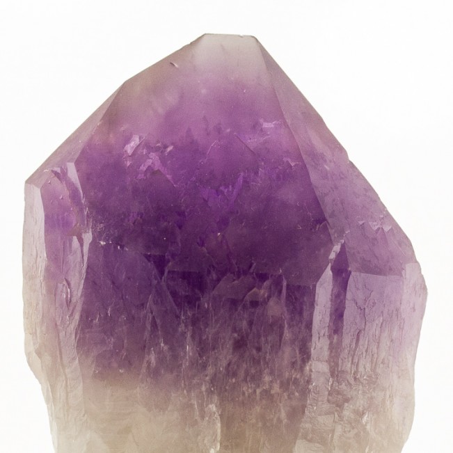 5.3" Dark Purple AMETHYST Quartz Crystal Chisel-Tip Termination Bolivia for sale