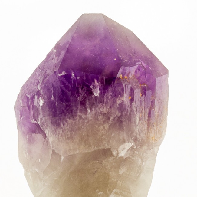 5.3" Dark Purple AMETHYST Quartz Crystal Chisel-Tip Termination Bolivia for sale