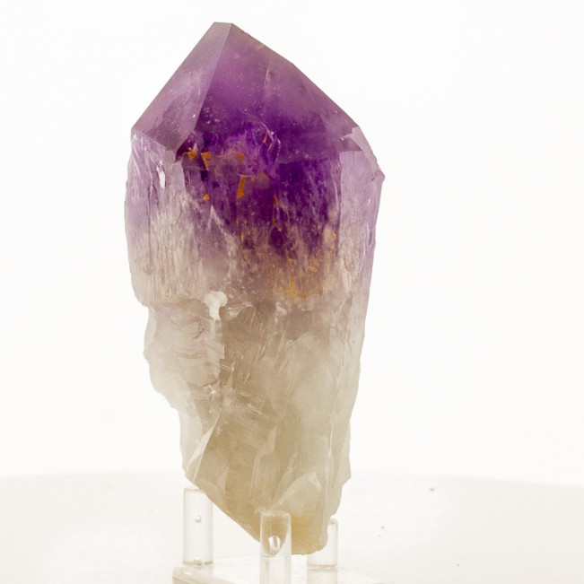 5.3" Dark Purple AMETHYST Quartz Crystal Chisel-Tip Termination Bolivia for sale