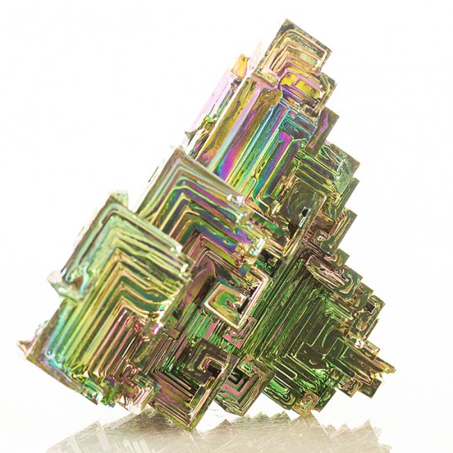 2.7" Rainbow Colorful BISMUTH Crystal Green Gold Magenta Blue Germany for sale