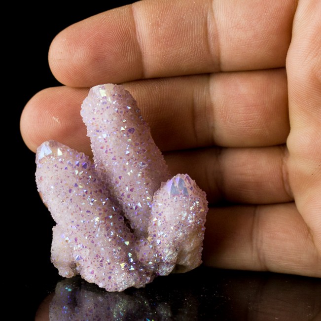 2.4" TwinkleSparkle RAINBOW SPIRIT QUARTZ Sharp Crystals to2.5" SAfrica for sale