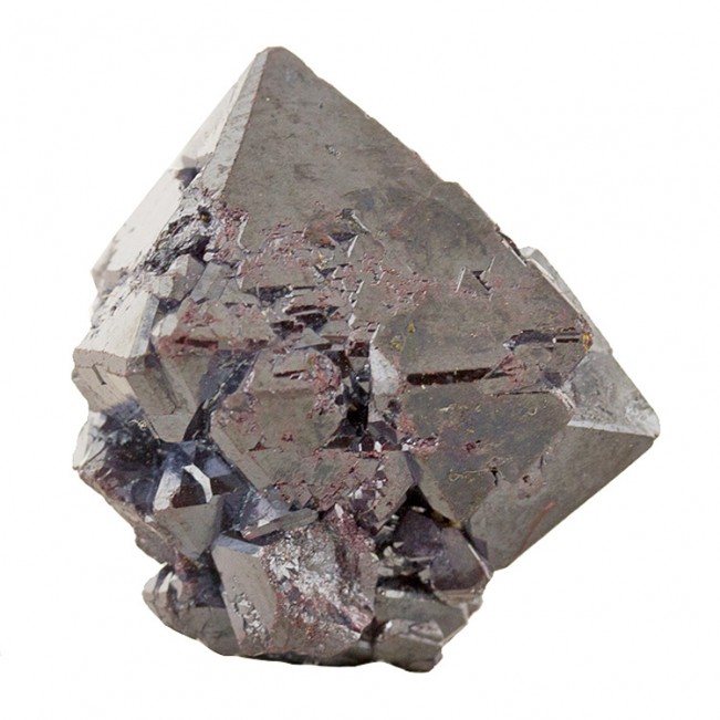 1.1" Lustrous Metallic Dark Silver CUPRITE Sharp Crystals to .8" Russia for sale