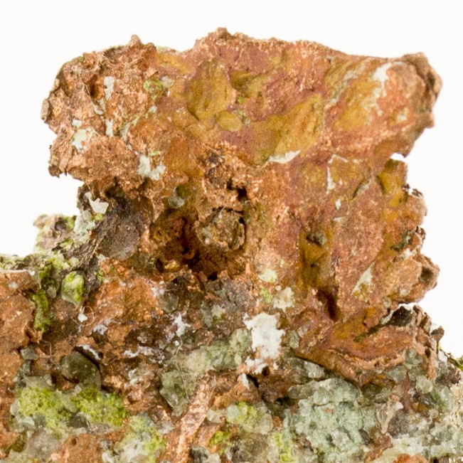 .9" Bright SILVER on Copper Crystal COPPER HALFBREED Evergreen Mine MI for sale