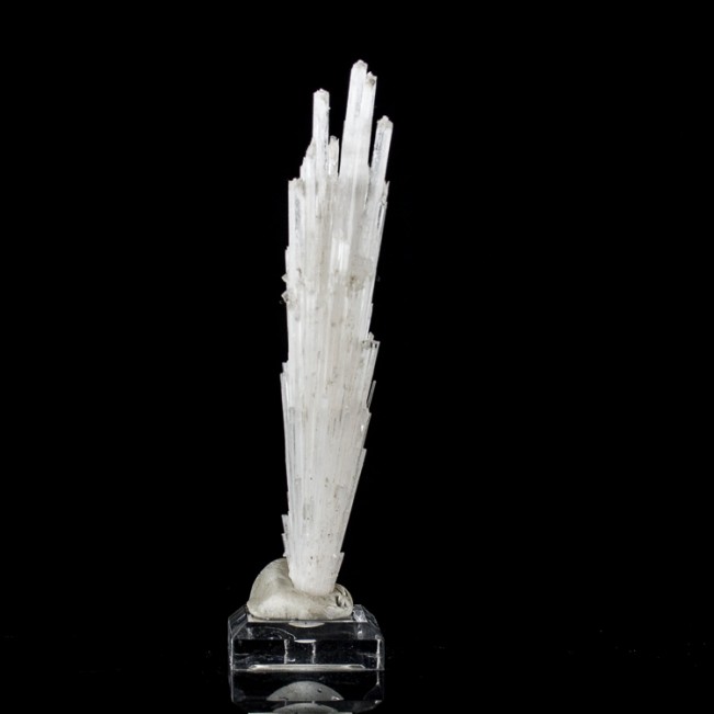 5.7" Dramatic Spray of Long Sharp SCOLECITE Crystals Clear Tips India for sale