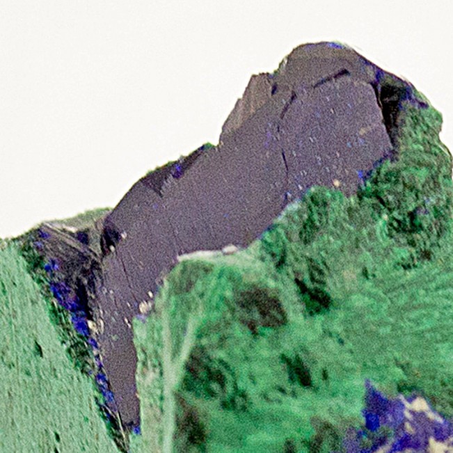 1.1" Indigo Blue AZURITE Crystals +Green SILKY MALACHITE Milpillas MEX for sale
