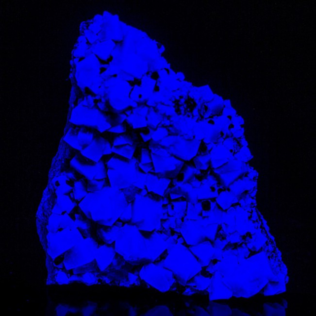 4.6" Riveting BlueGreen Gemmy Glassy FLUORITE Crystals Rogerley Mine UK for sale