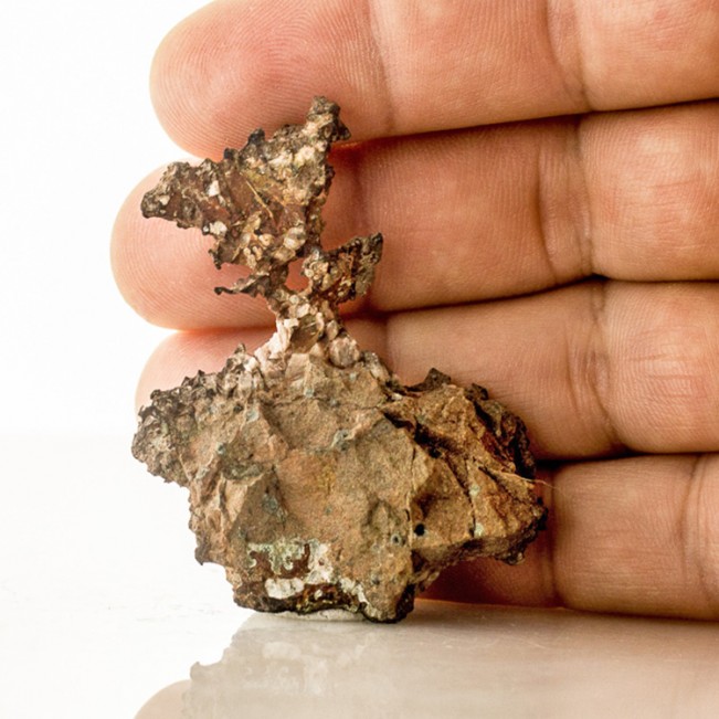 2.2" Dark Brown Copper w-Silver HALFBREED Crystals Quincy Mine Michigan for sale