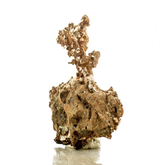 2.2" Dark Brown Copper w-Silver HALFBREED Crystals Quincy Mine Michigan for sale