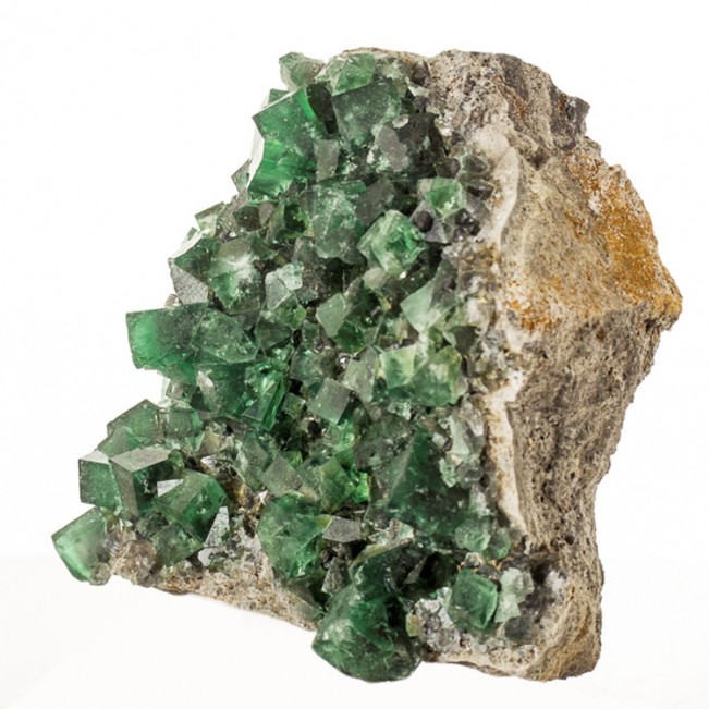 4.4" Blue Green FLUORITE Glassy Gemmy Cubic Crystals Rogerley Mine UK for sale