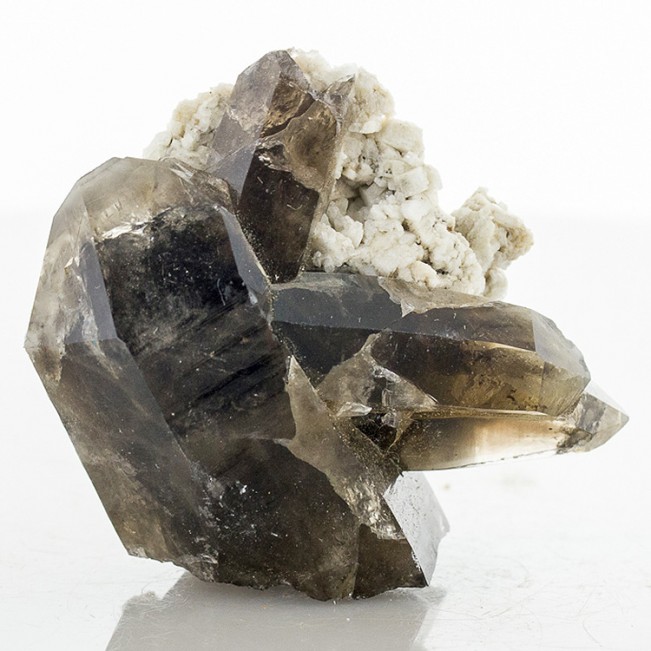 2.5" Sharp Clear SMOKY QUARTZ Crystals Moat Mtn NH ex-Ernie Schlichter for sale