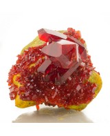 2.1" Gem Clear Cherry Red PRUSKITE Shiny Shar...