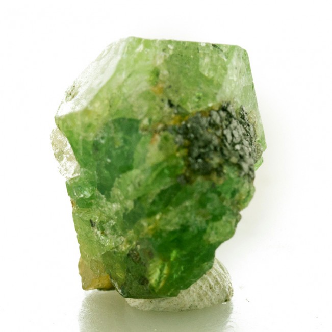 .9" 34.4ct GREEN TSAVORITE GARNET Sharp Shiny Gemmy Crystal Tanzania for sale
