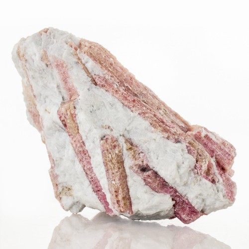 4.5" White QUARTZ Shot Thru with PINK TOURMAL...